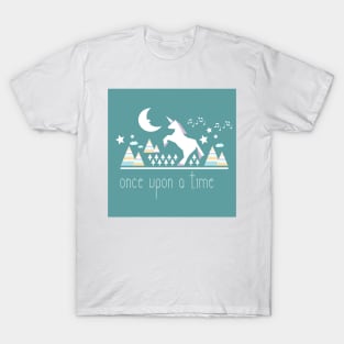 Unicorn jumping under the moon T-Shirt